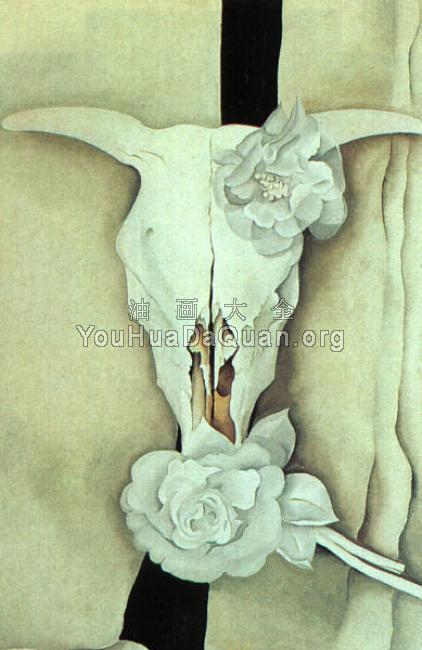 Cows Skull with Calico Roses - 乔治亚·奥基夫